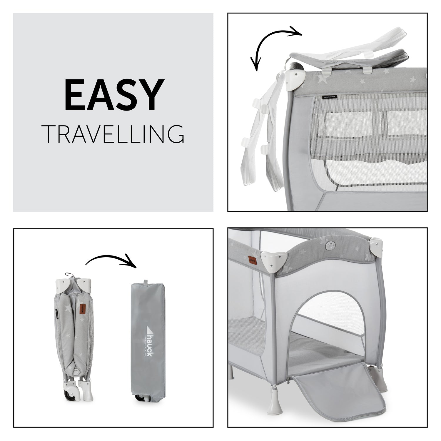 Travel cot sales sleep and play