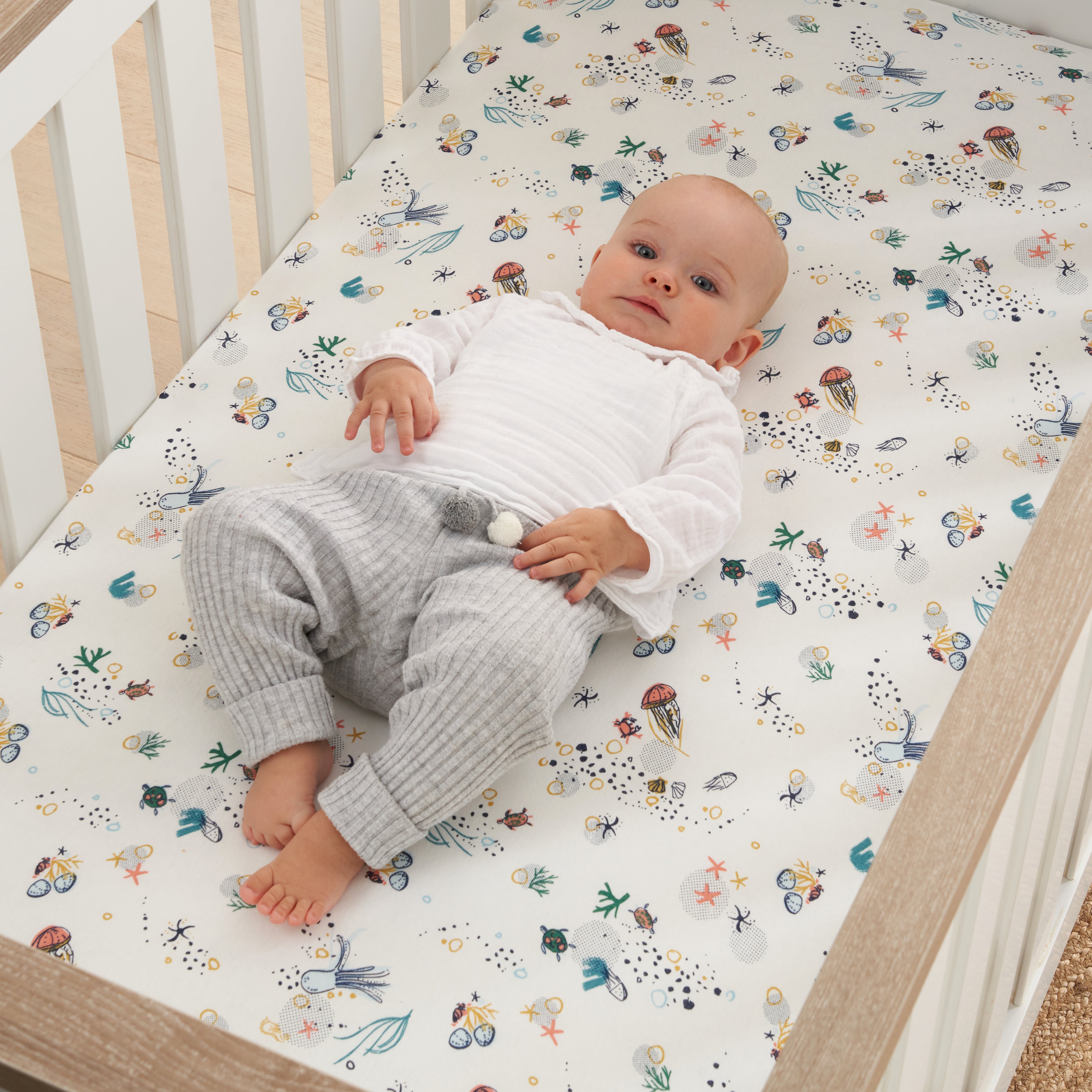 Tutti bambini 2024 bedside crib sheets