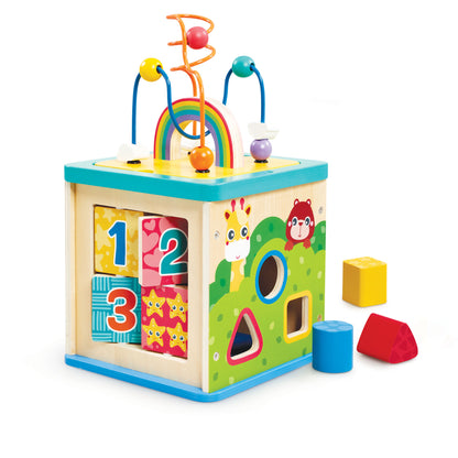 Wooden Activity Cube